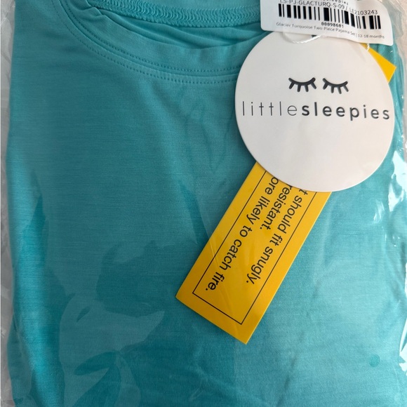 Little Sleepies Other - NWT Little Sleepies Glacier Turquoise long sleeves top and bottom Pajama 12-18mo